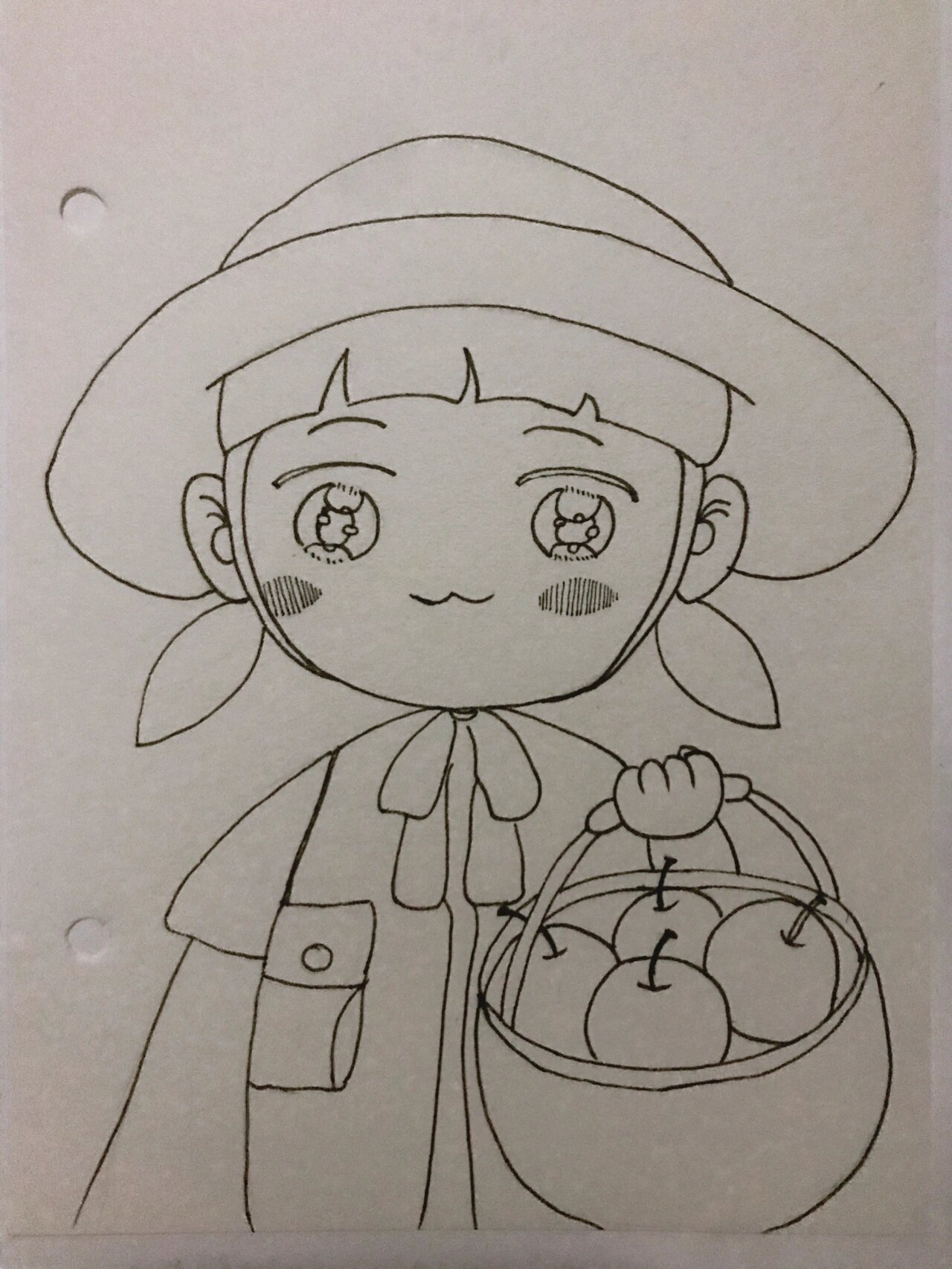 画画102天|黑白线描|卡通人物01|含步骤