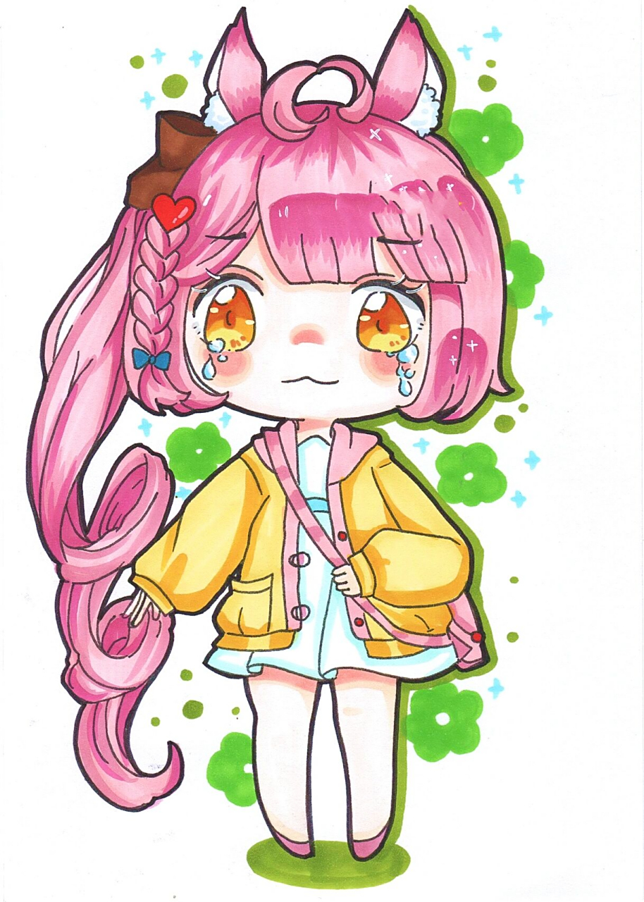 基础动漫人物更新|初级动漫临摹卡 一套:40张 背面附有线稿 适合:基础