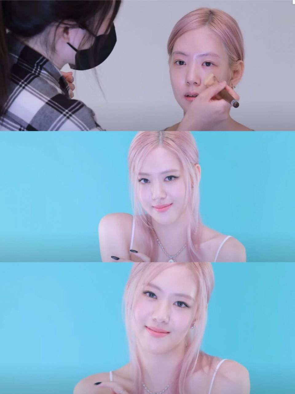 black pink 化妆师 朴彩英 rose仿妆(最终) #妆容教程# #妆容分享