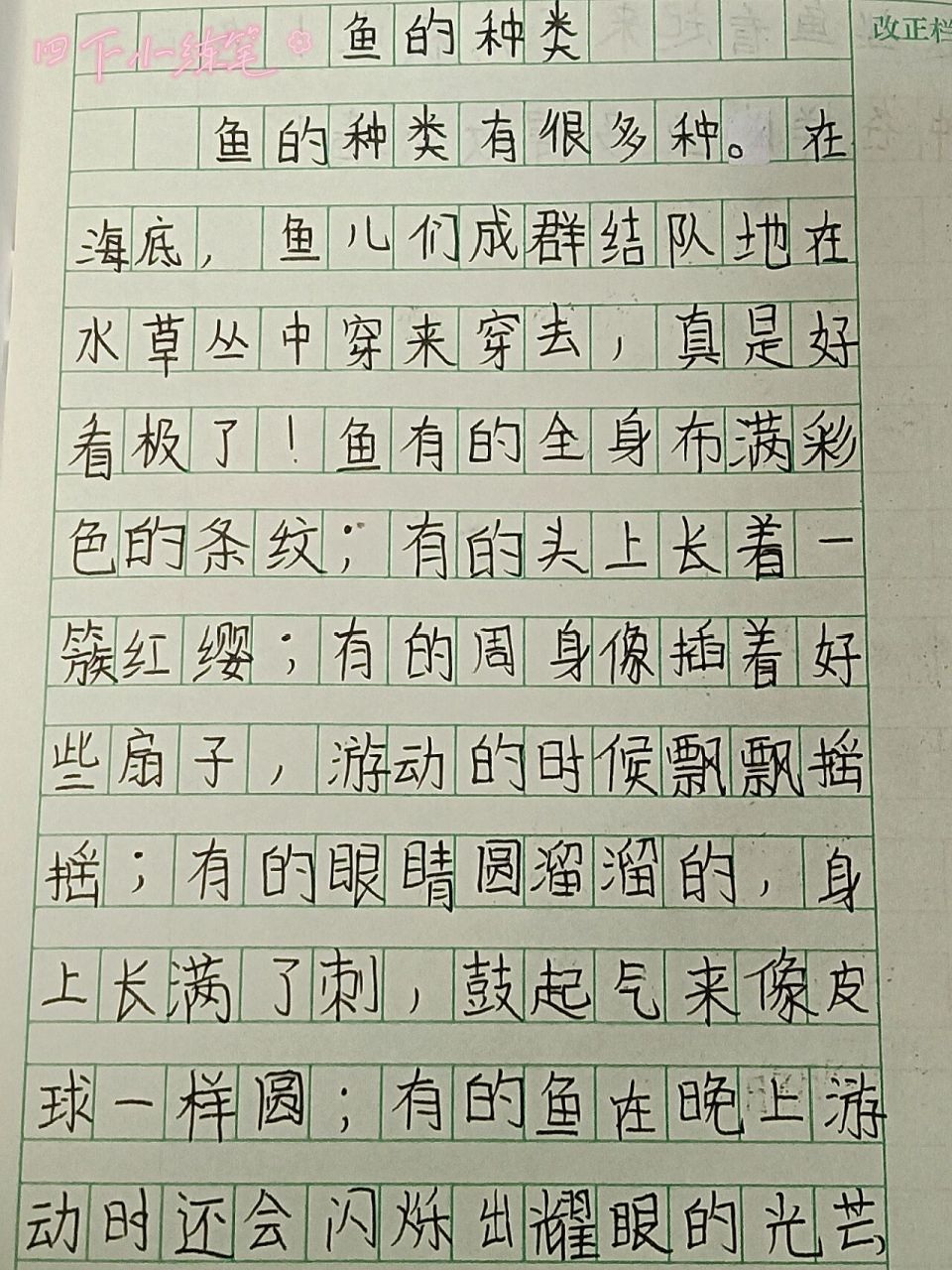 你们要的四下小练笔来啦 四下小练笔,第2单元第6课(飞向蓝天的恐龙)