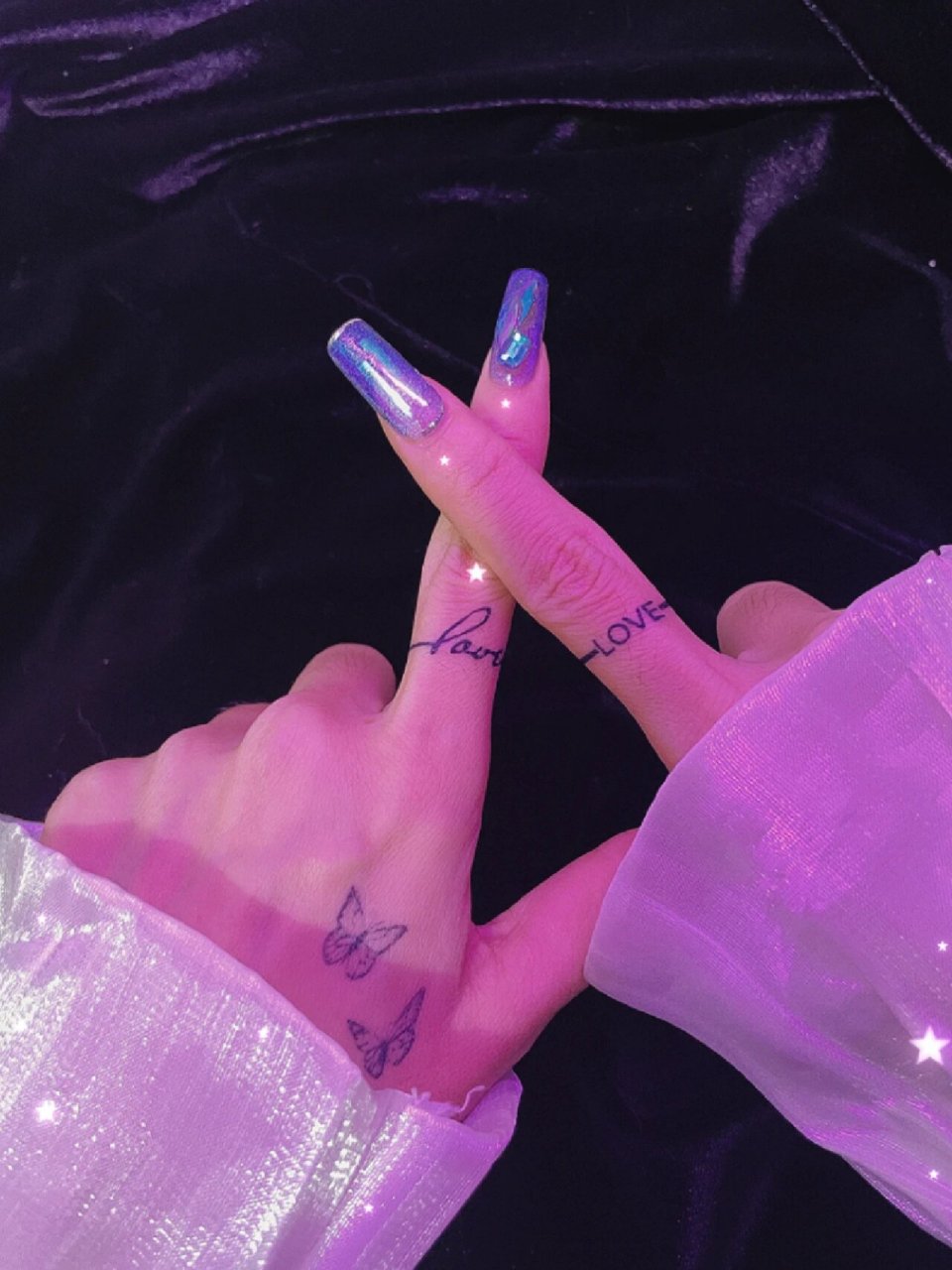 手指纹身 个性手指纹身