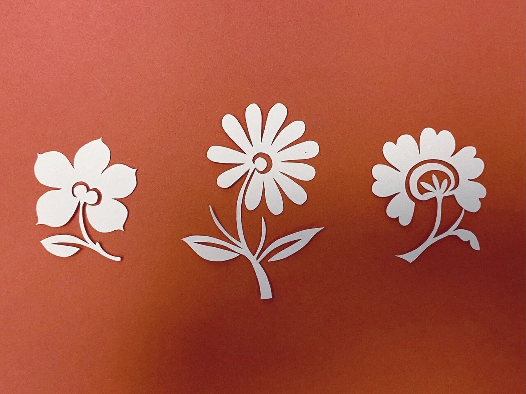 教程|学习剪纸【花朵的几种剪法】 脱稿剪纸的几种花朵剪法分享给大家