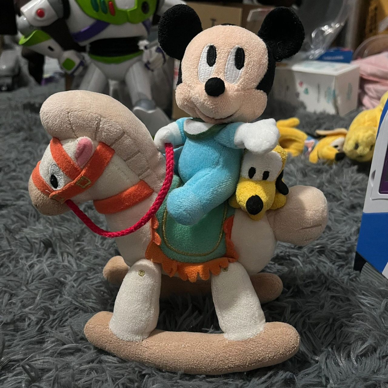 木马米奇布鲁托太太太可爱了吧 我可太太太喜欢了 baby款宝宝米奇