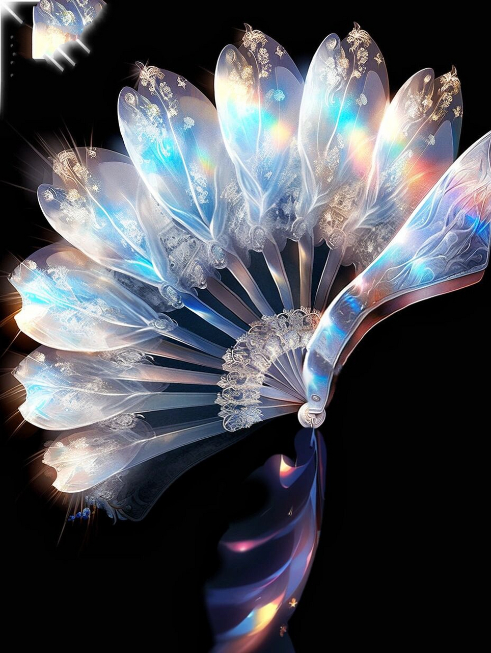 78图文设定|10款冰系扇子法宝|原创灵感自取  十个冰系扇子设定