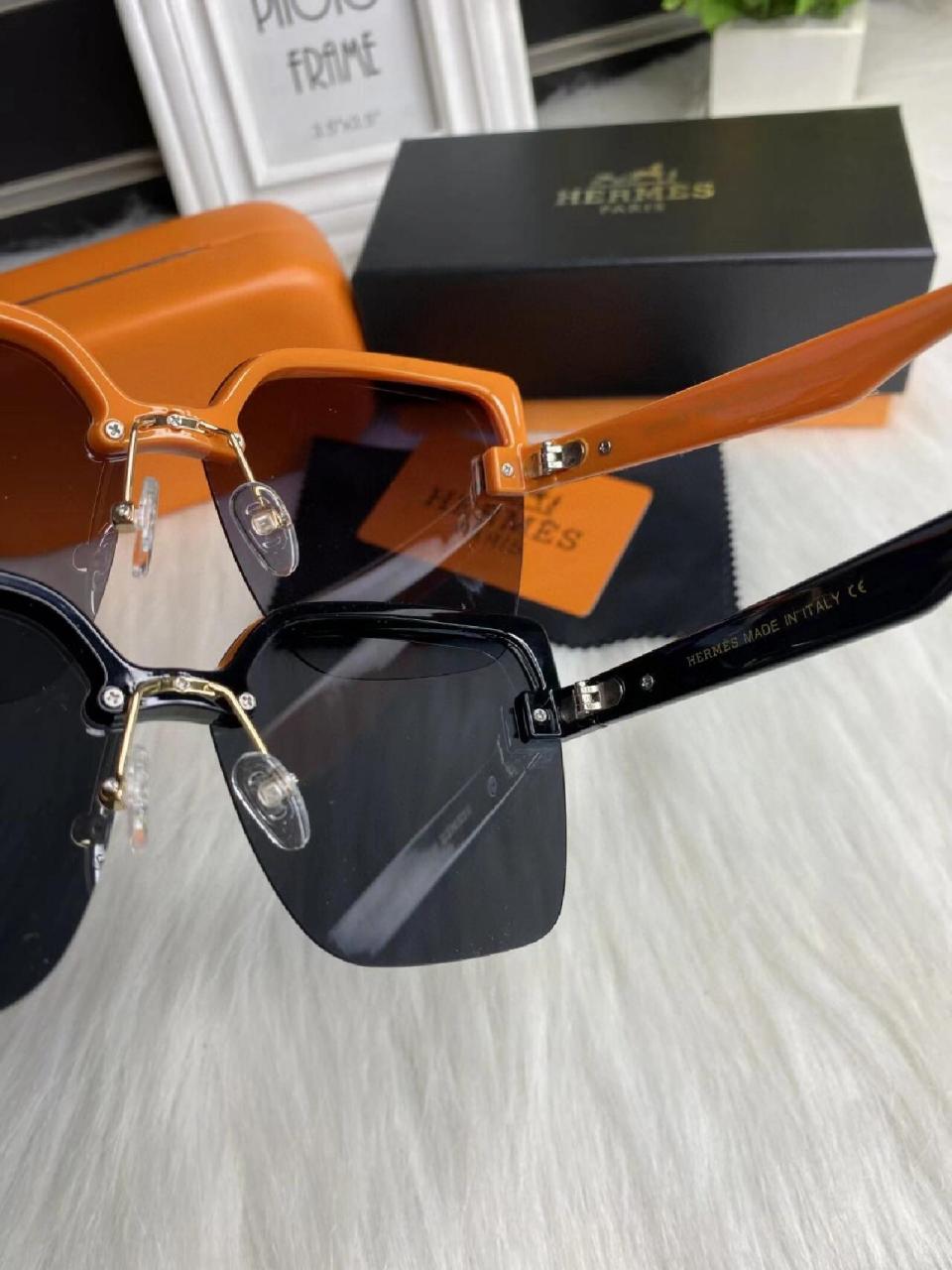 『爱马仕女神墨镜』颜色:黑色,橘色,爆款爱马仕眼镜,独家货源,高清