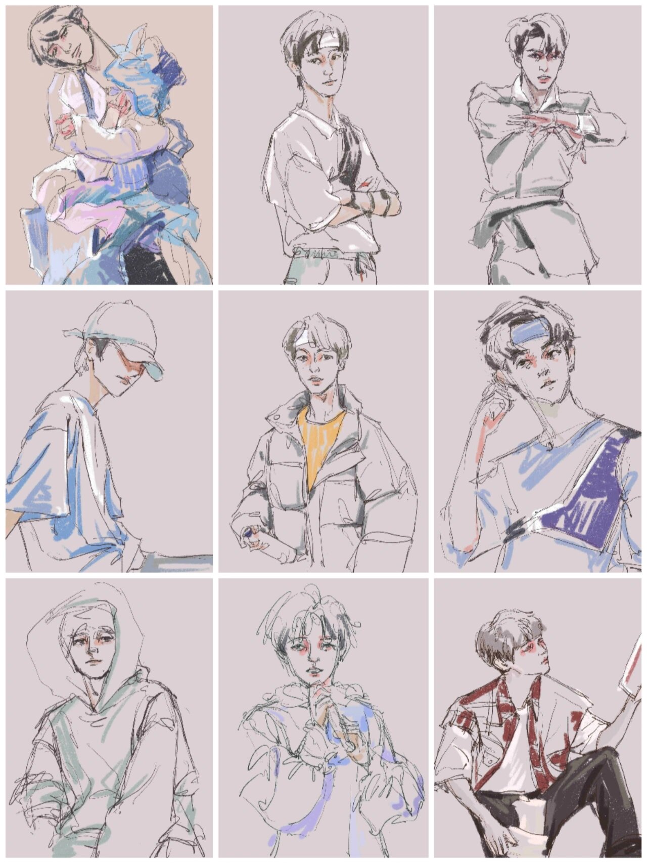 来一波tnt速写 最近定型太慢,画速写练练手,画的比较随意所以不太像