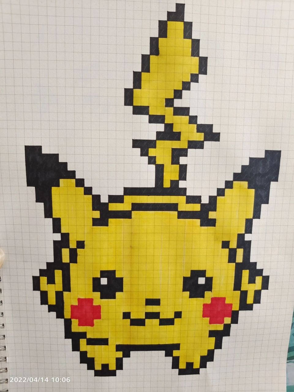 网格画|皮卡丘 临摹非原创