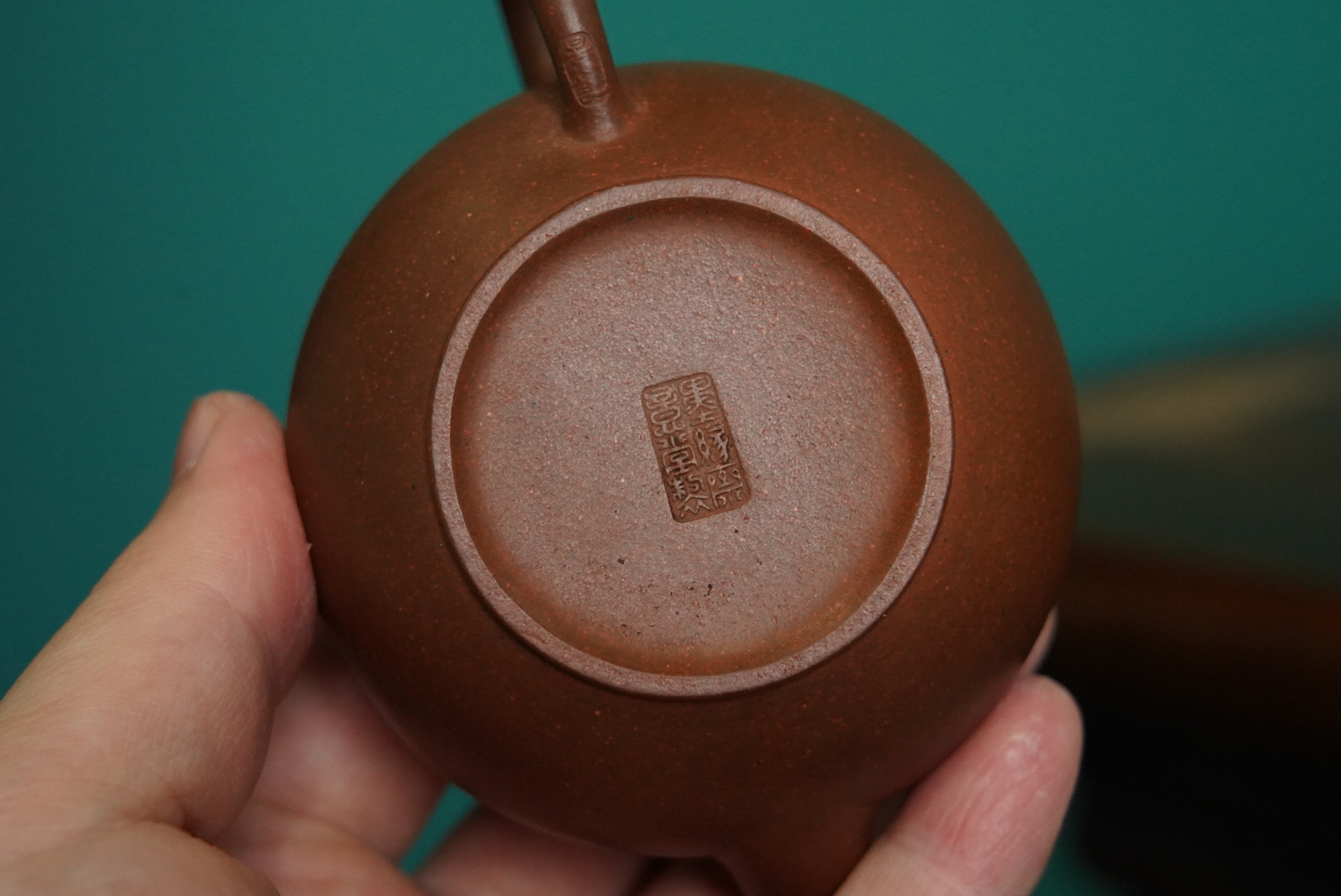 早期台订老紫泥水平壶 墨缘斋景堂制底款,把款景记 早期台订作品,标准