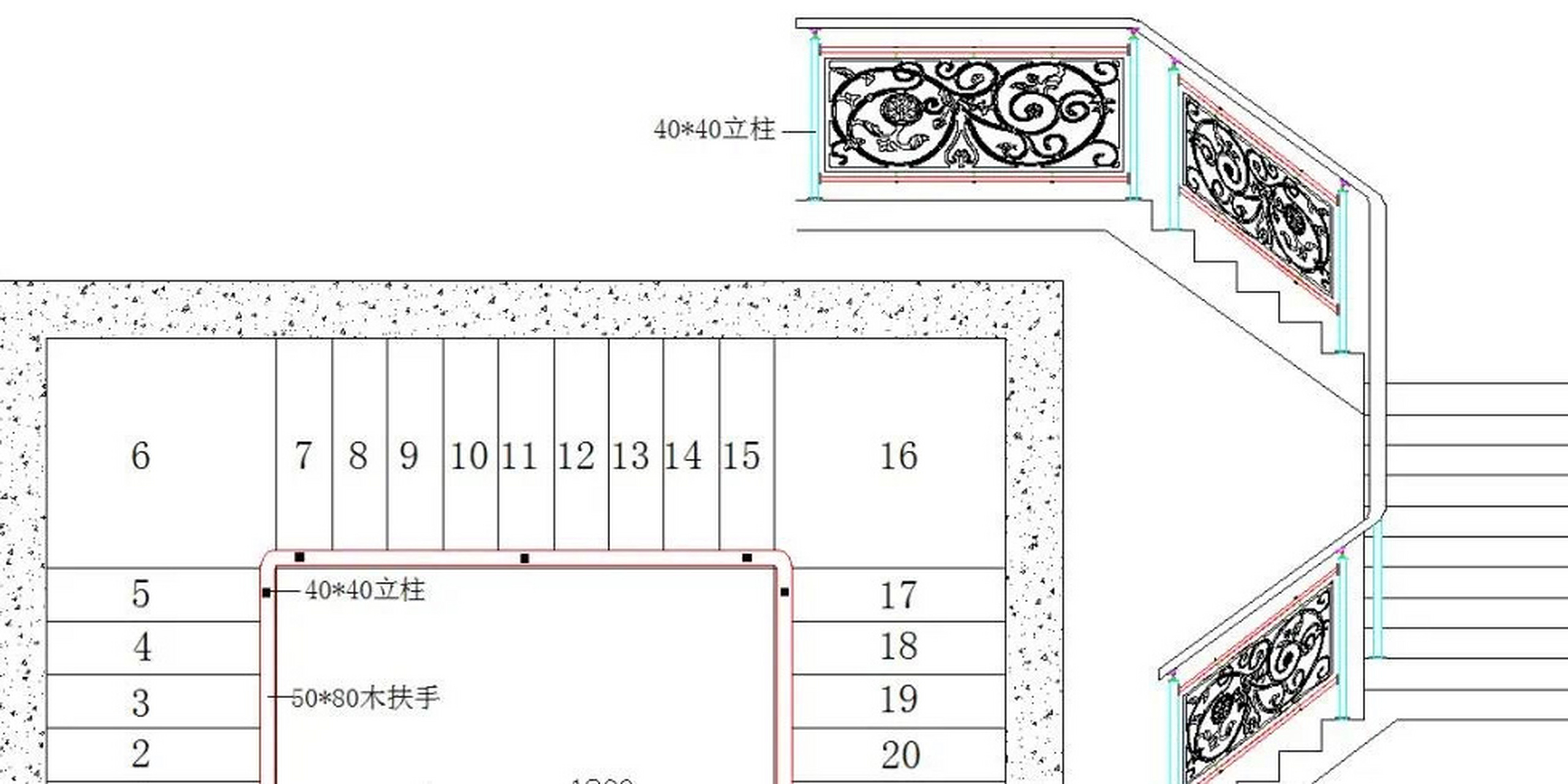 平面图的楼梯怎么画图片