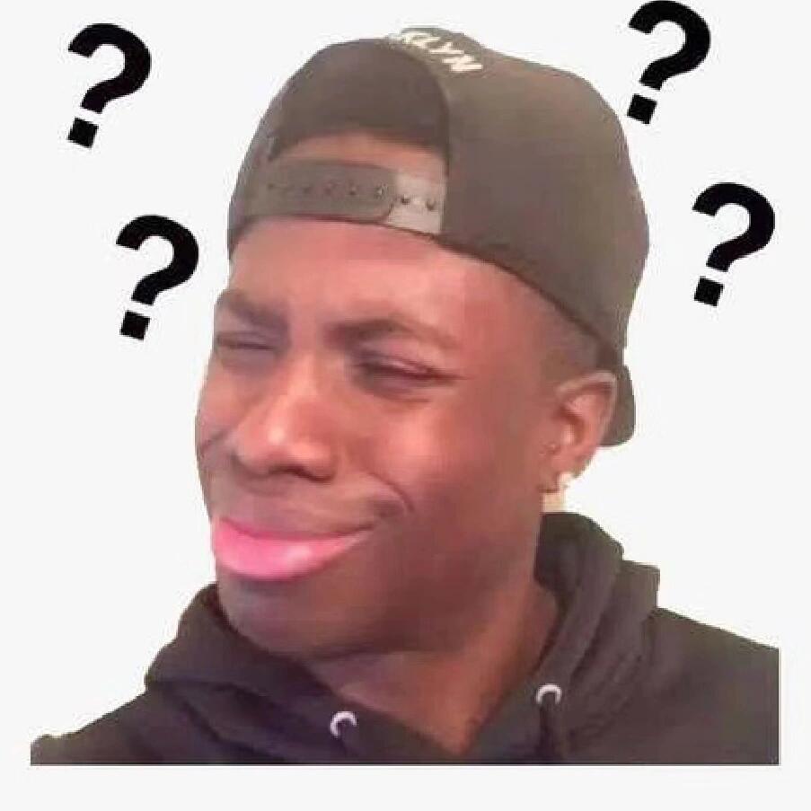 问号黑人小哥表情包