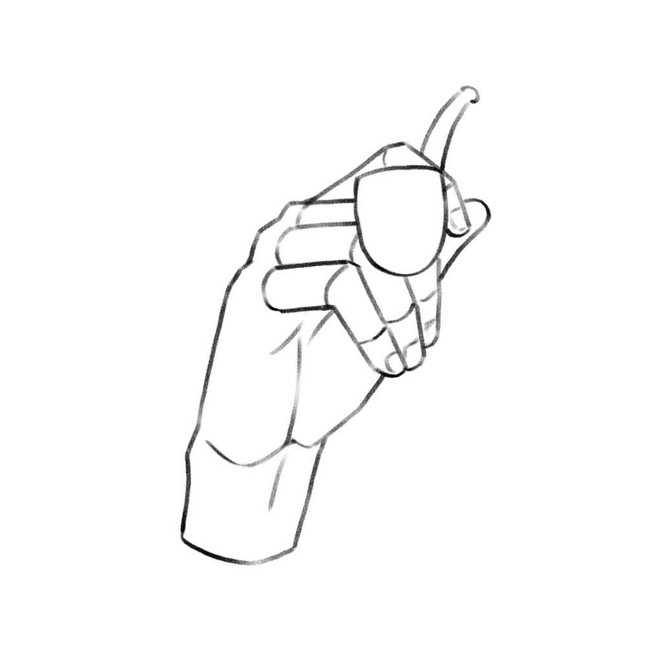 手部动作练习|手拿烟斗