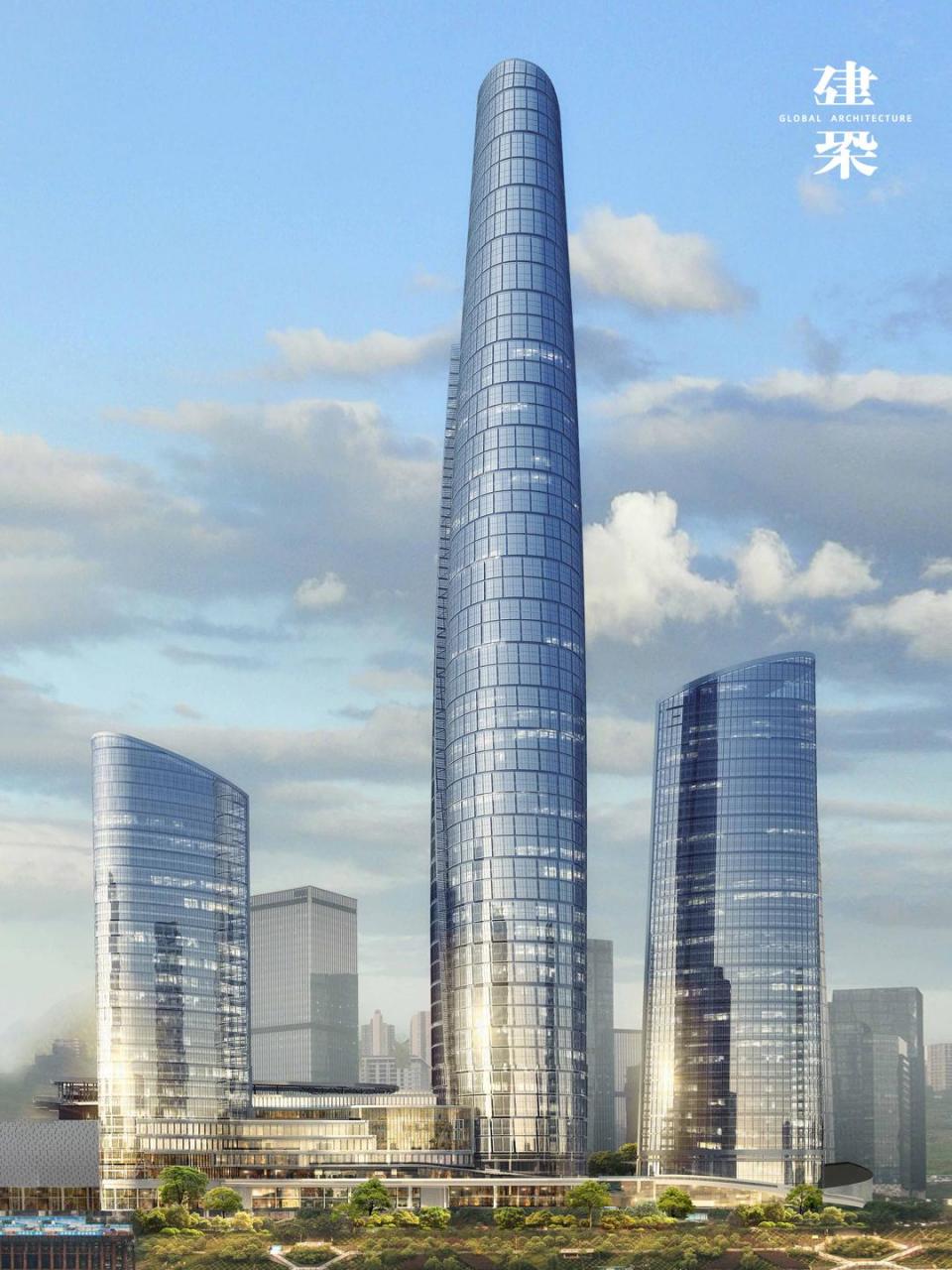 重庆第一高楼最新实景图与效果图对比,还原度挺高!