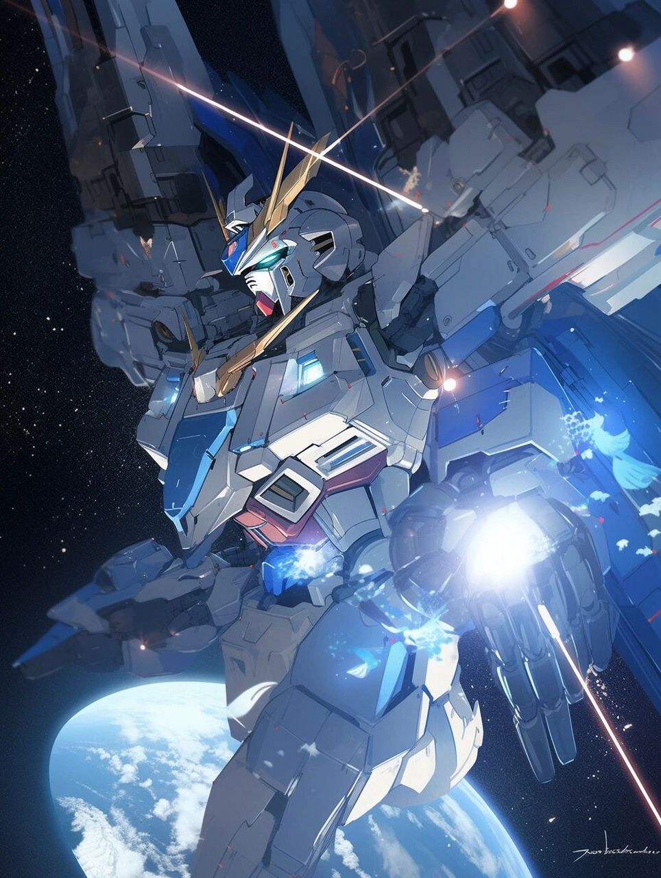 你是否曾幻想过驾驶一台蔚蓝色调中闪耀的高达机甲,在未来战场上肆意