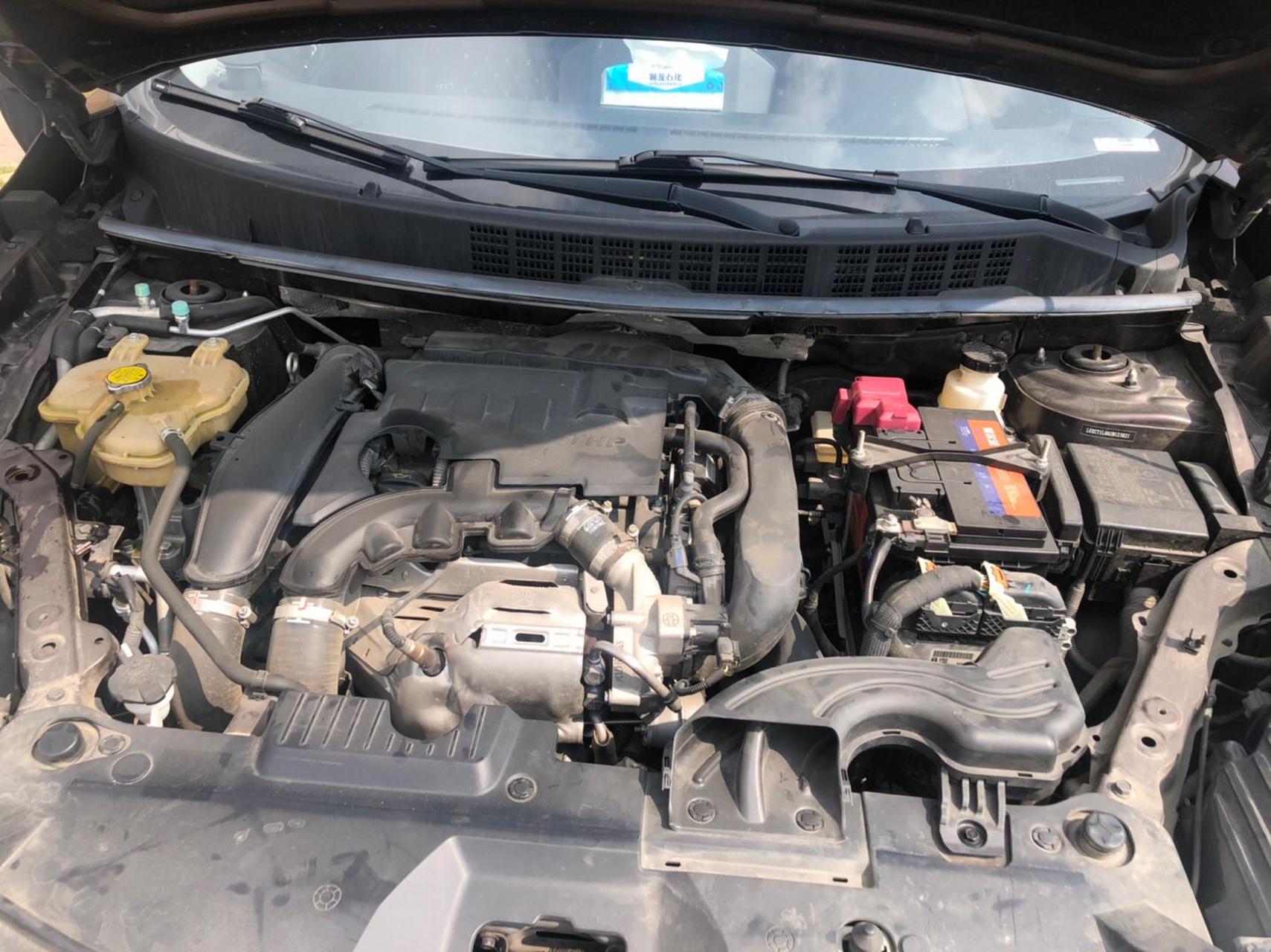 纳智捷u6发动机号位置分享:在前面下方位置,氧传感器旁边汽车 汽车