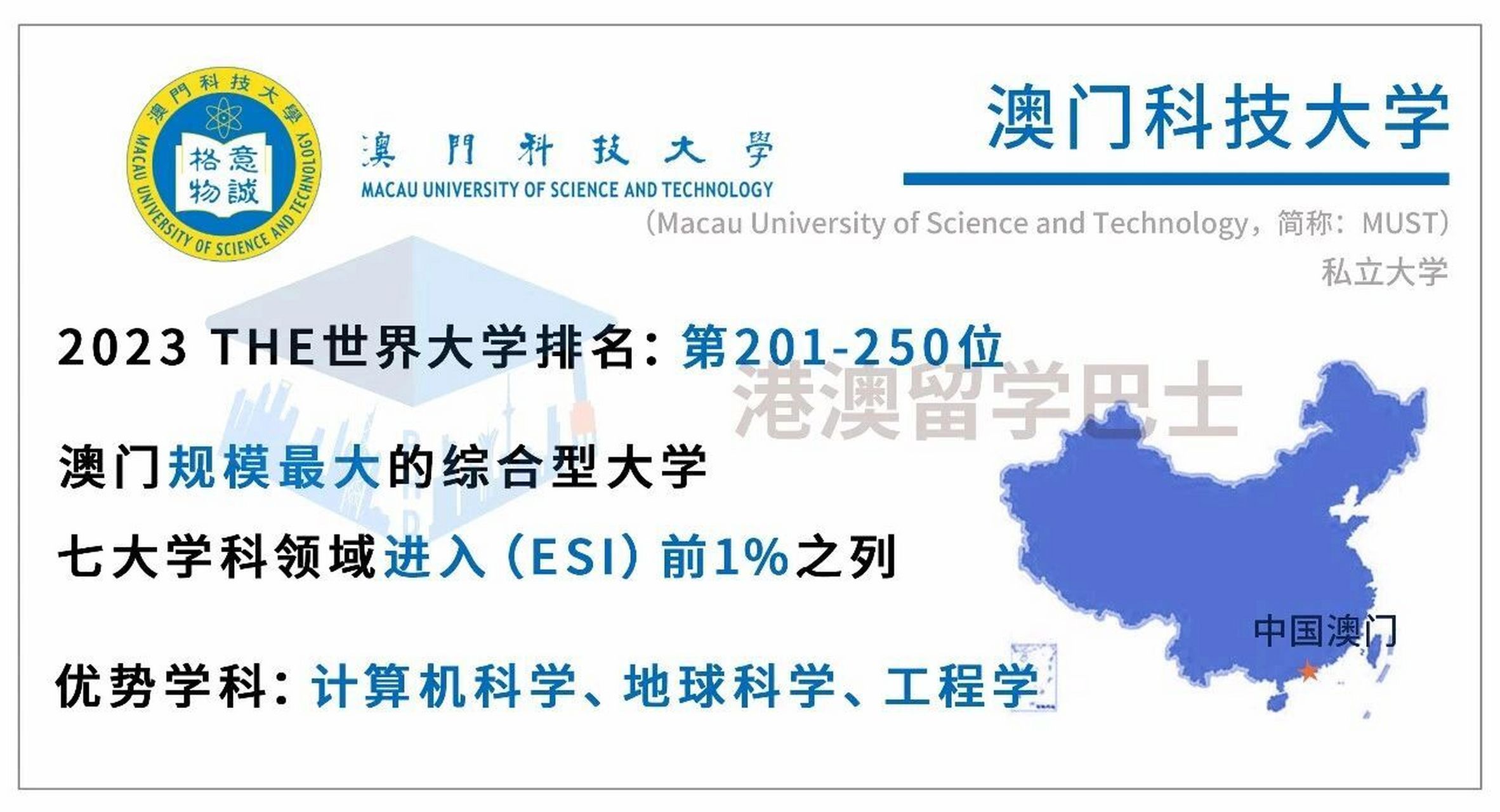 澳门科技大学排名图片