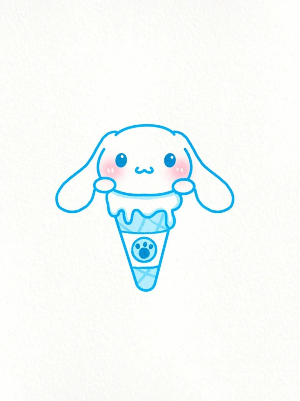 三丽鸥冰激凌可爱简笔画