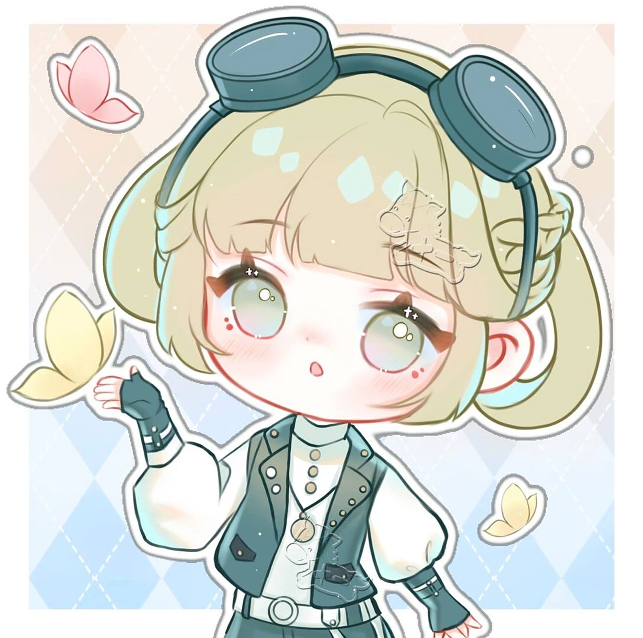 日常补作业…… 临摹:老师 	 #q版# #闪耀暖暖日常# #闪耀暖暖# #闪耀