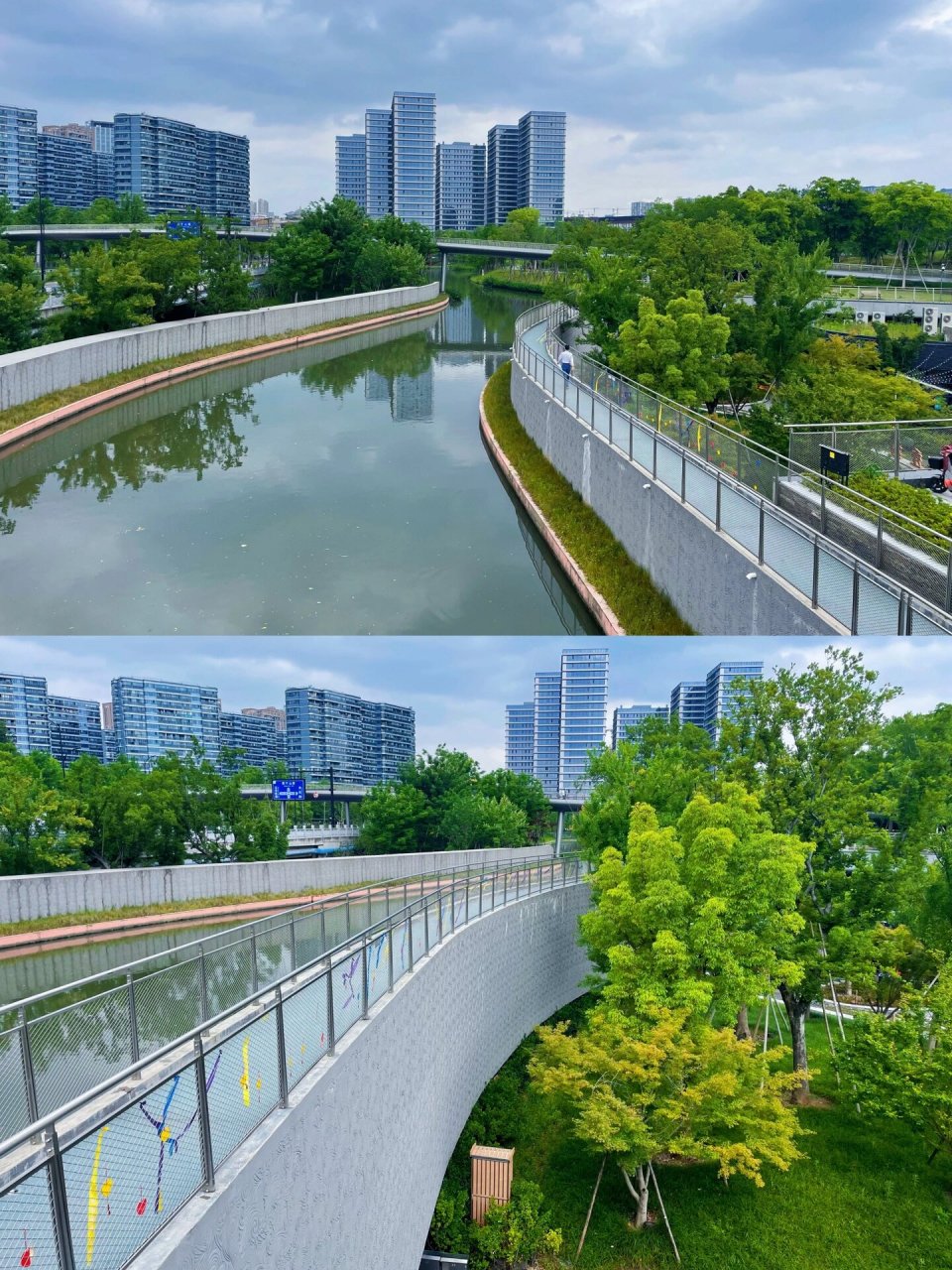 河在空中走,杭州城里竟有一条地上河 路过杭州城西的大运河亚运公园