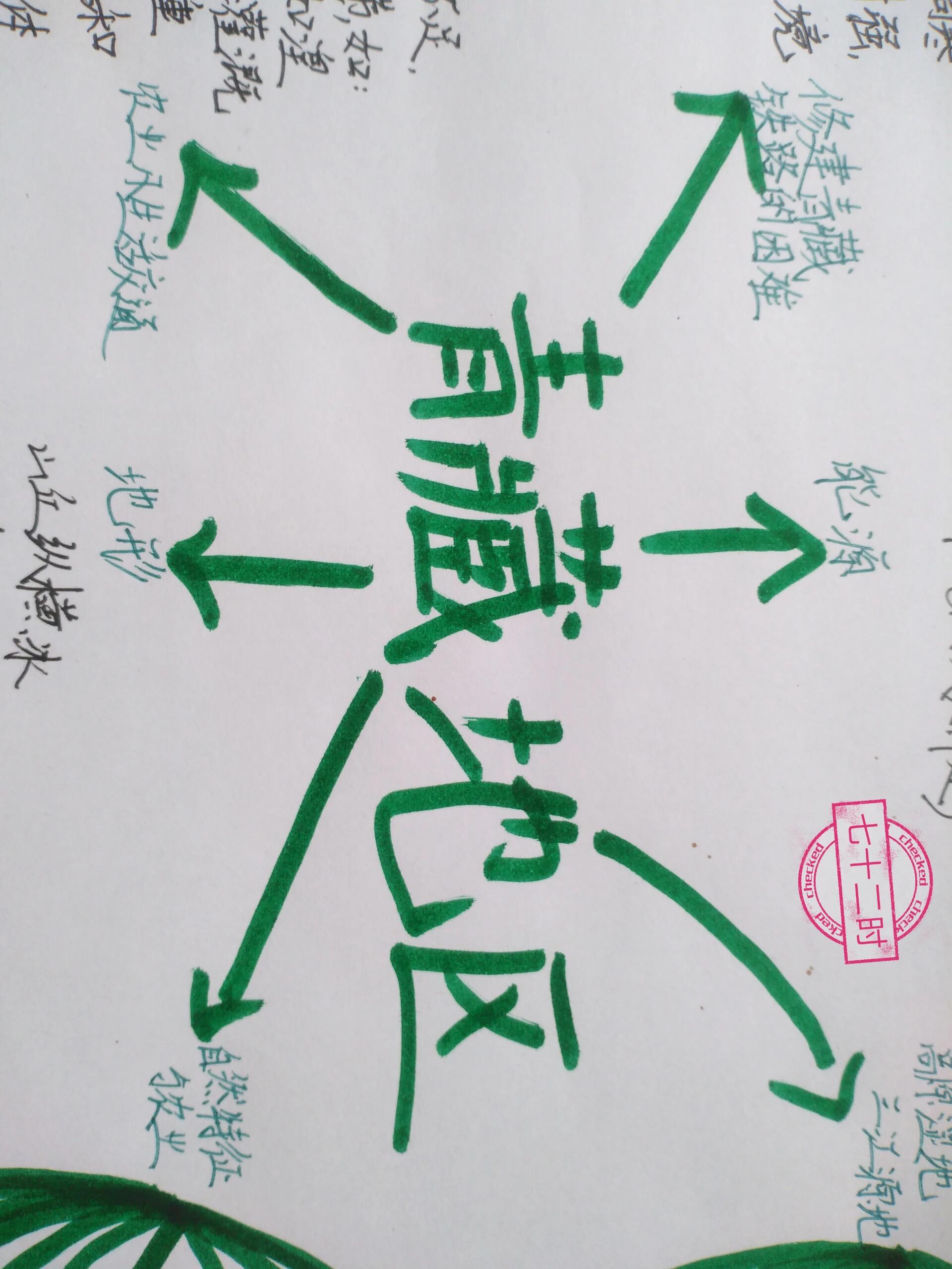 地理青藏地区思维导图
