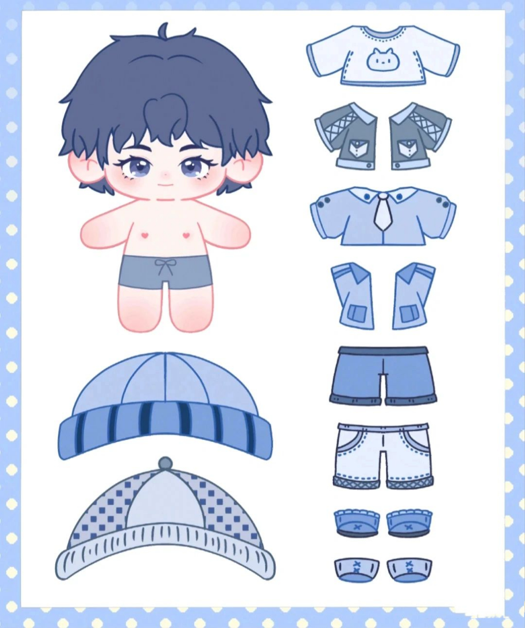 男棉花娃娃素材