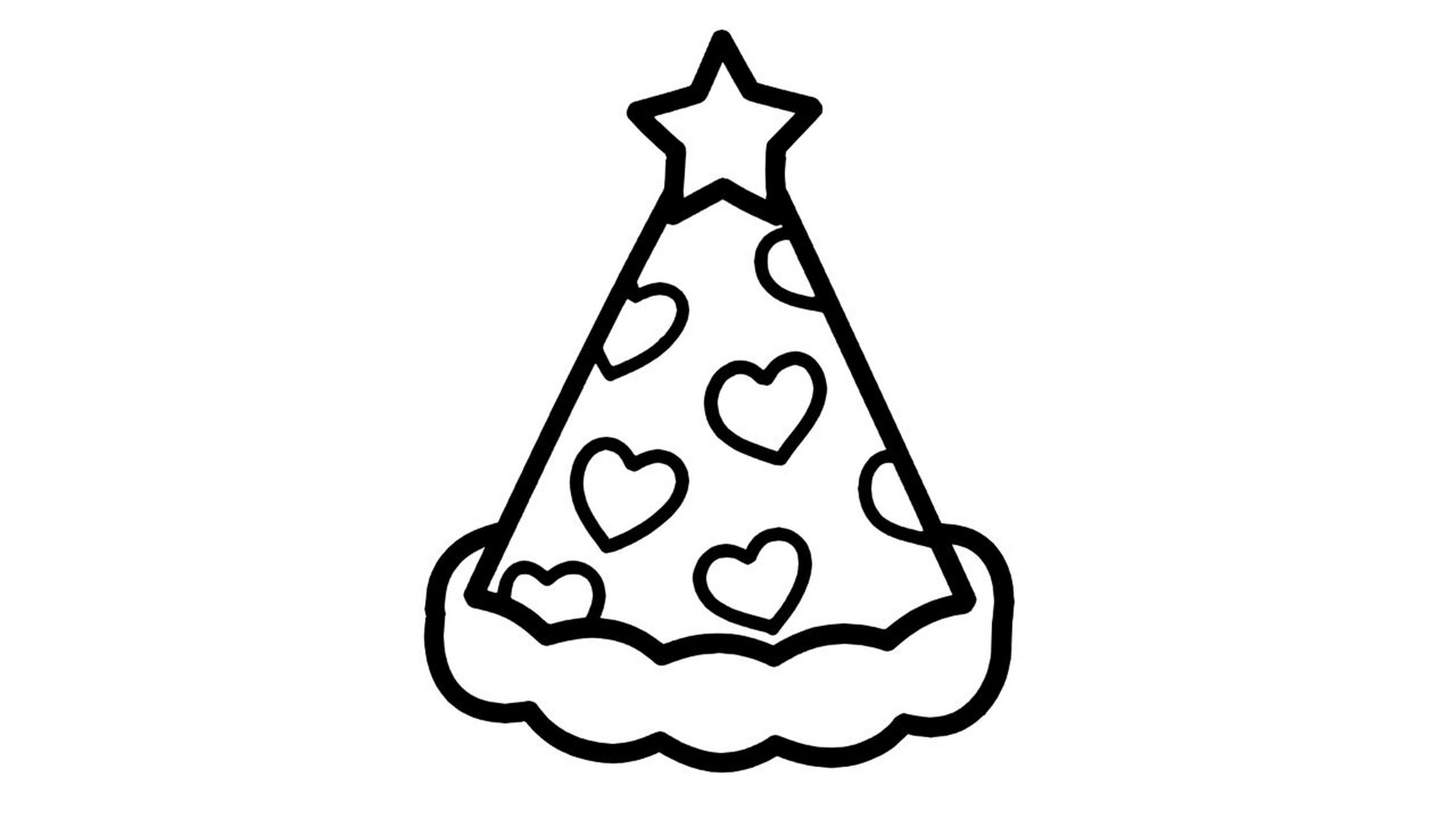 【简笔画素材分享49】7款派对小帽子 分享7款派对小帽子 高清线稿素材