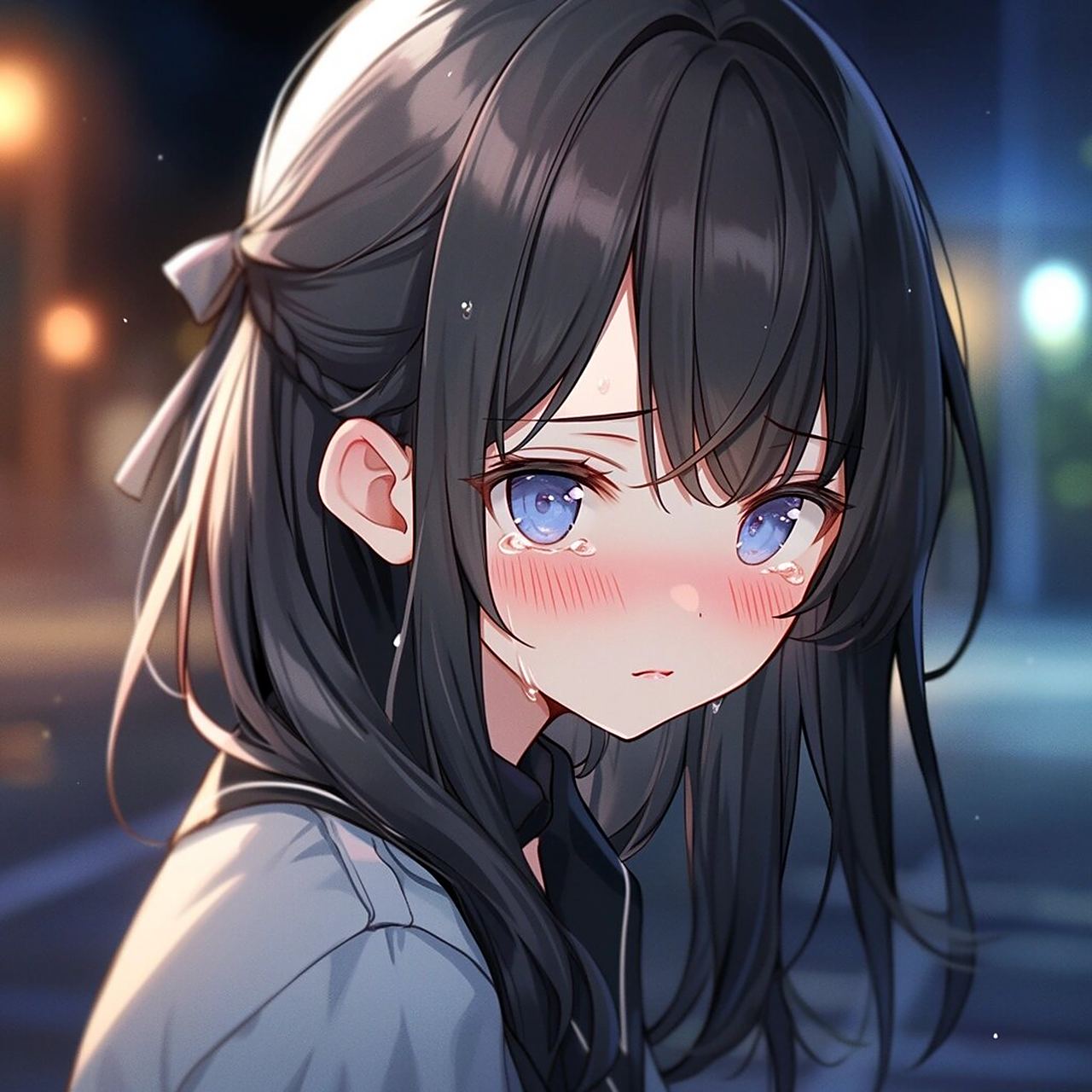 单马尾动漫女高头像