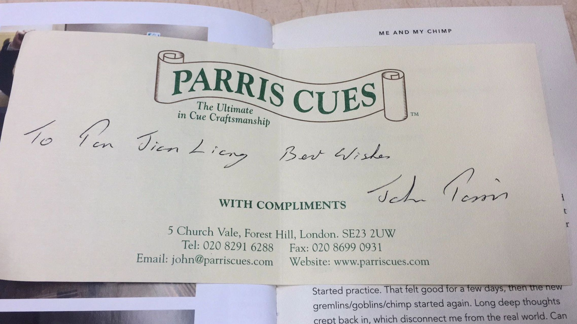 世界顶级球杆john parris 喜欢斯诺克的人都应该知道john parris.