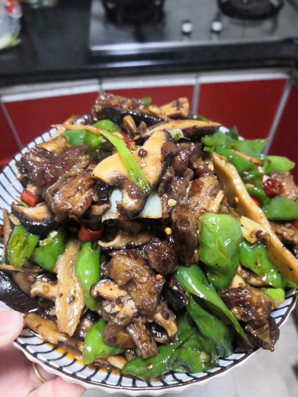 香菇炒羊肉