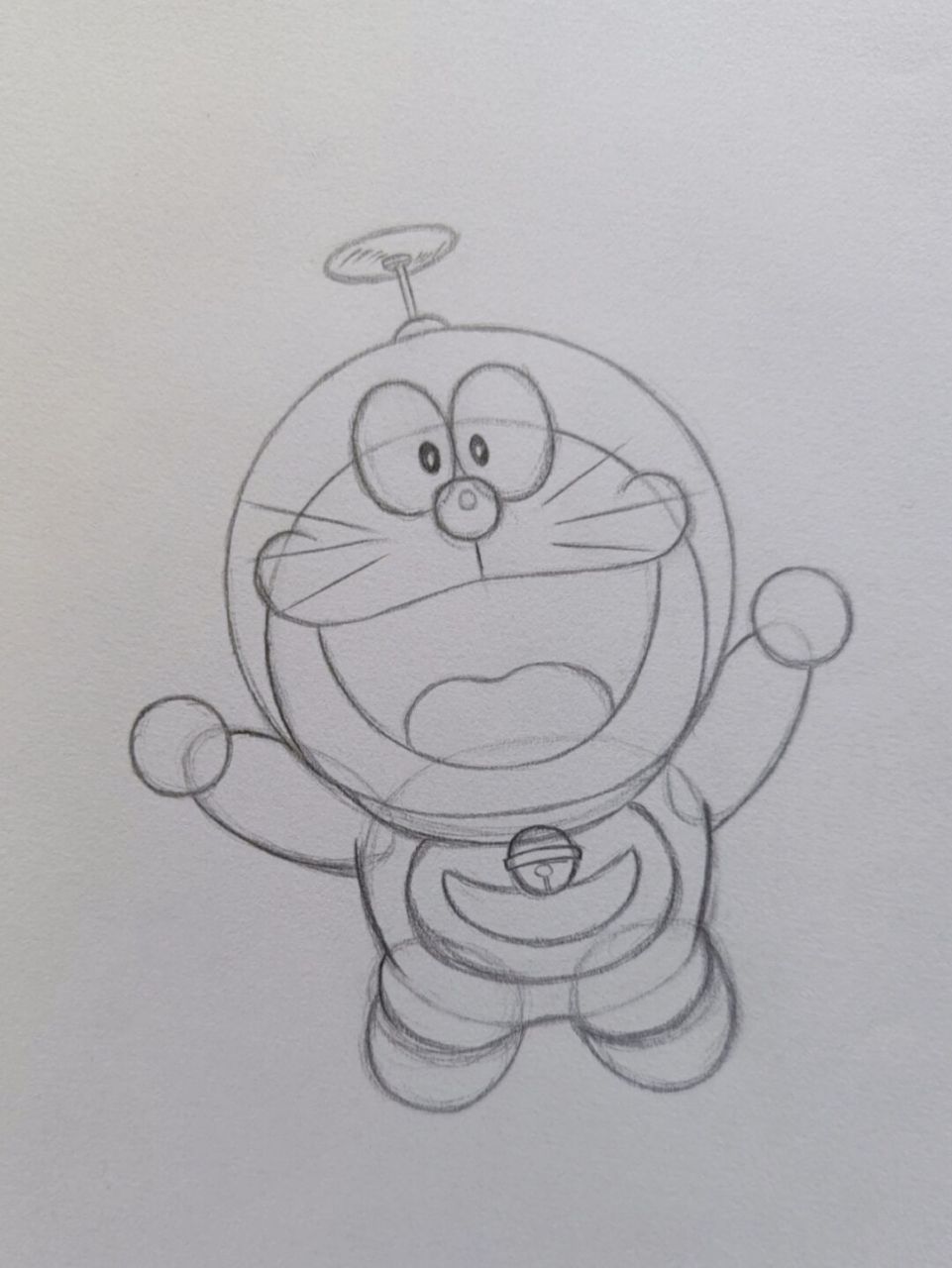 哆啦a梦蓝胖子简笔画教程 教你画哆啦a梦,蓝胖子来啦#简笔画 #简笔画