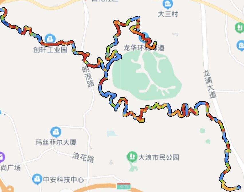 深圳自行车骑行路线图图片