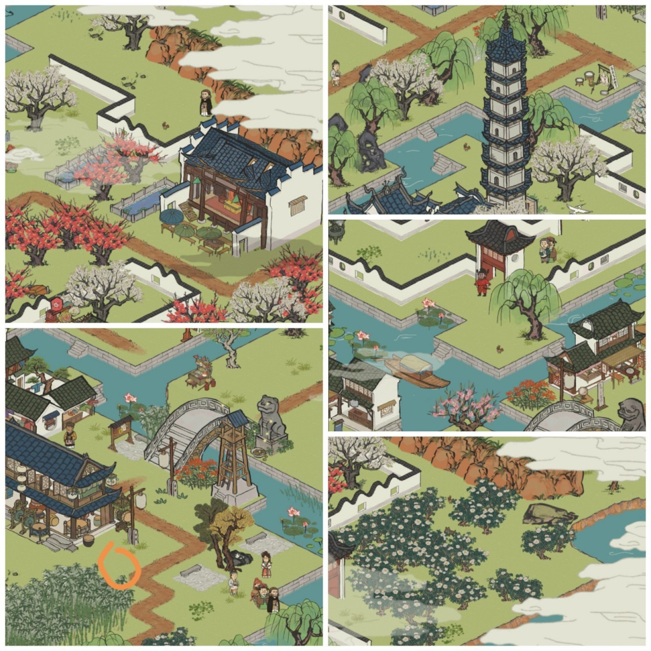 江南百景图·七狸山塘母鸡&宝箱位置 终于又有新的探险啦 3 3个宝箱