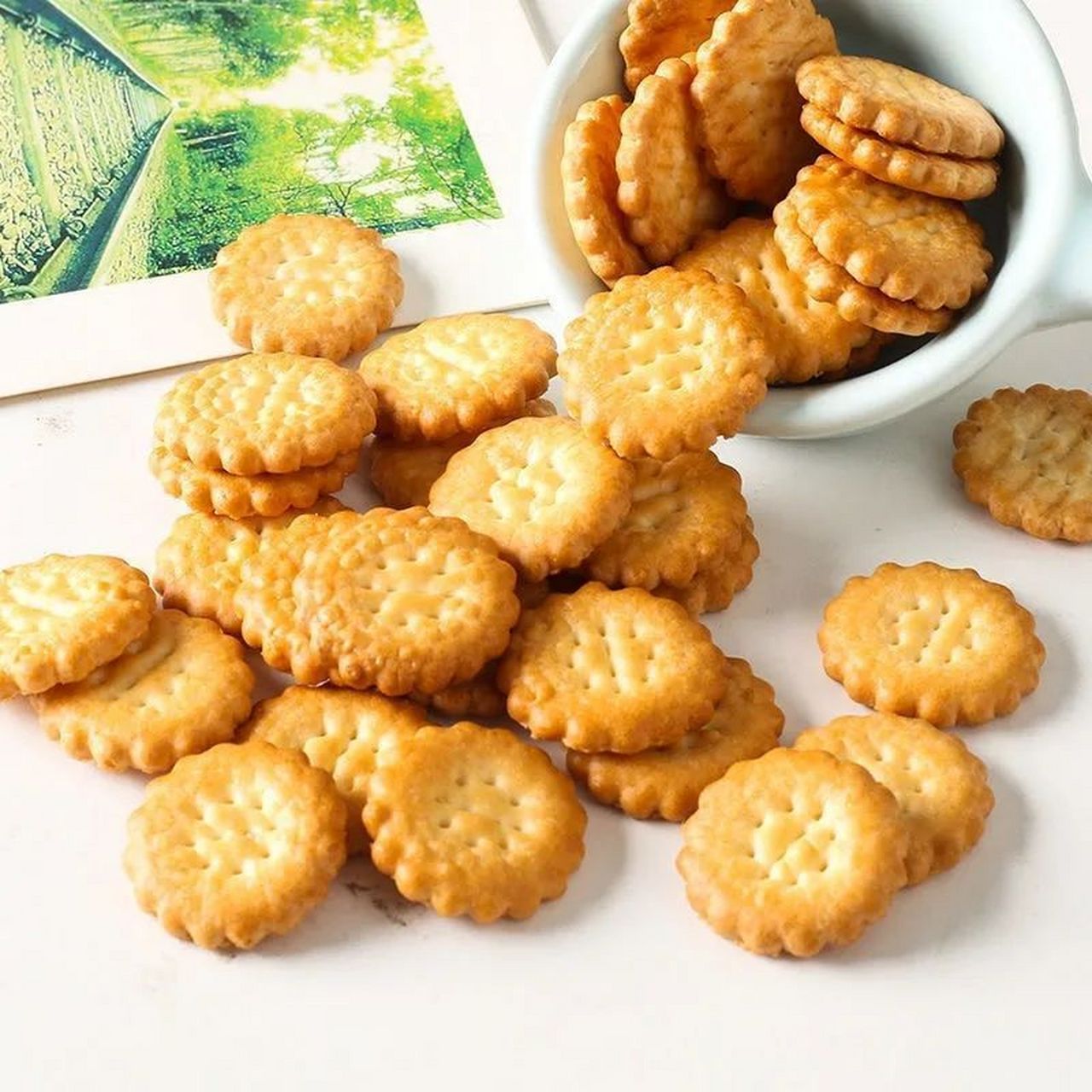 北海道海盐味小圆饼干30袋,9.9入!