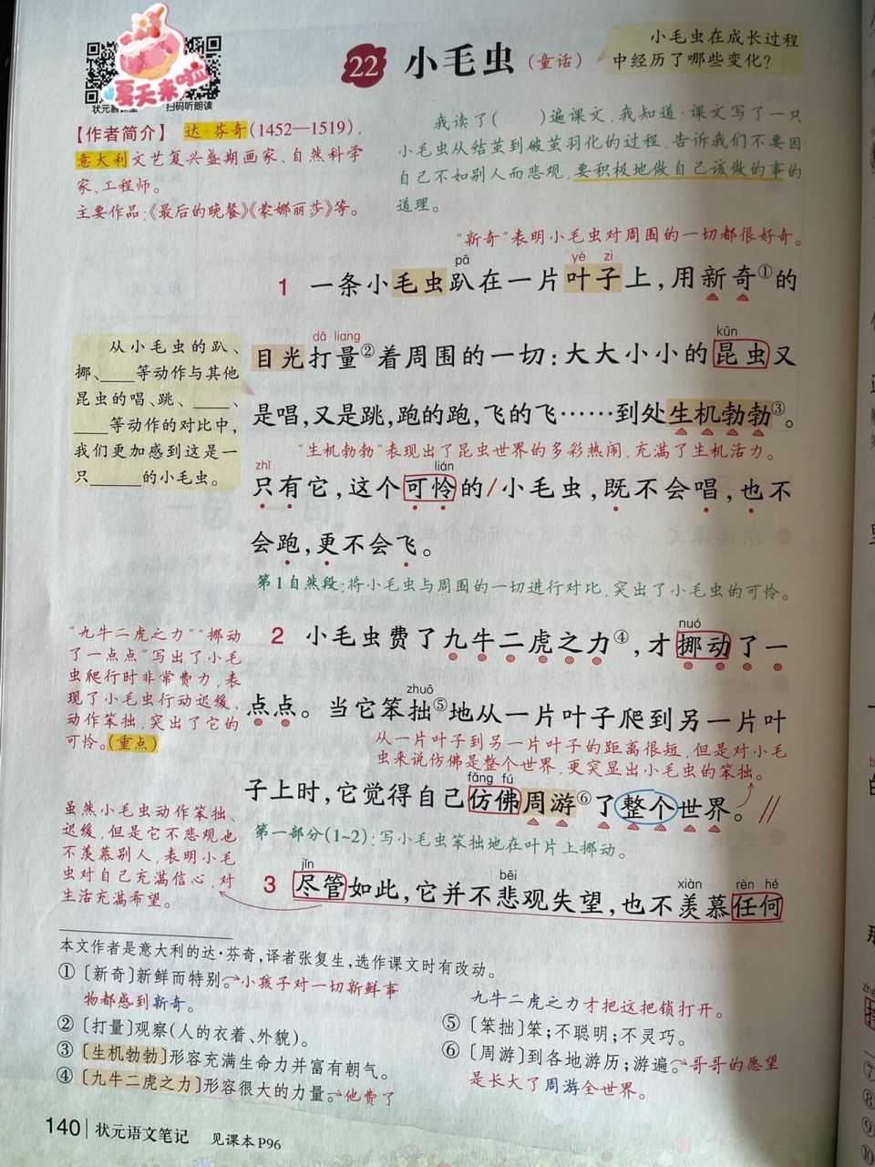 小毛虫课堂笔记图片