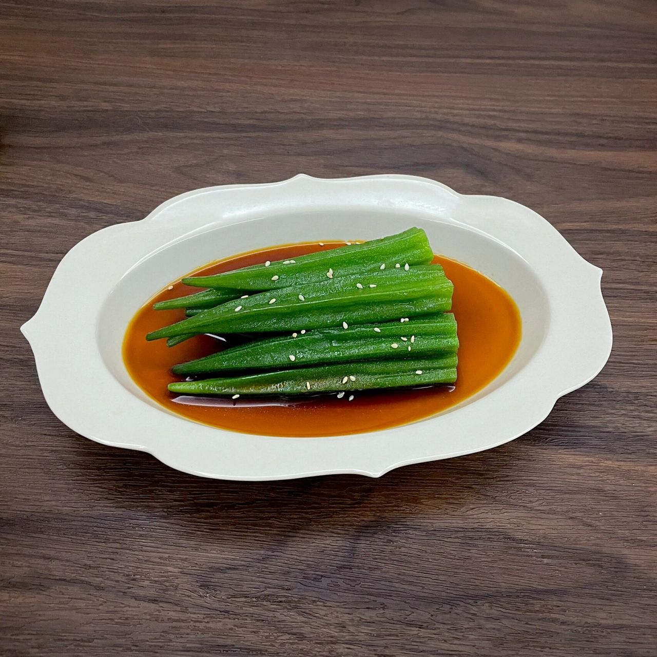 芥末秋葵61夏日炎炎 来口清凉爽口的秋葵吧 没有人不爱吃芥末吧?