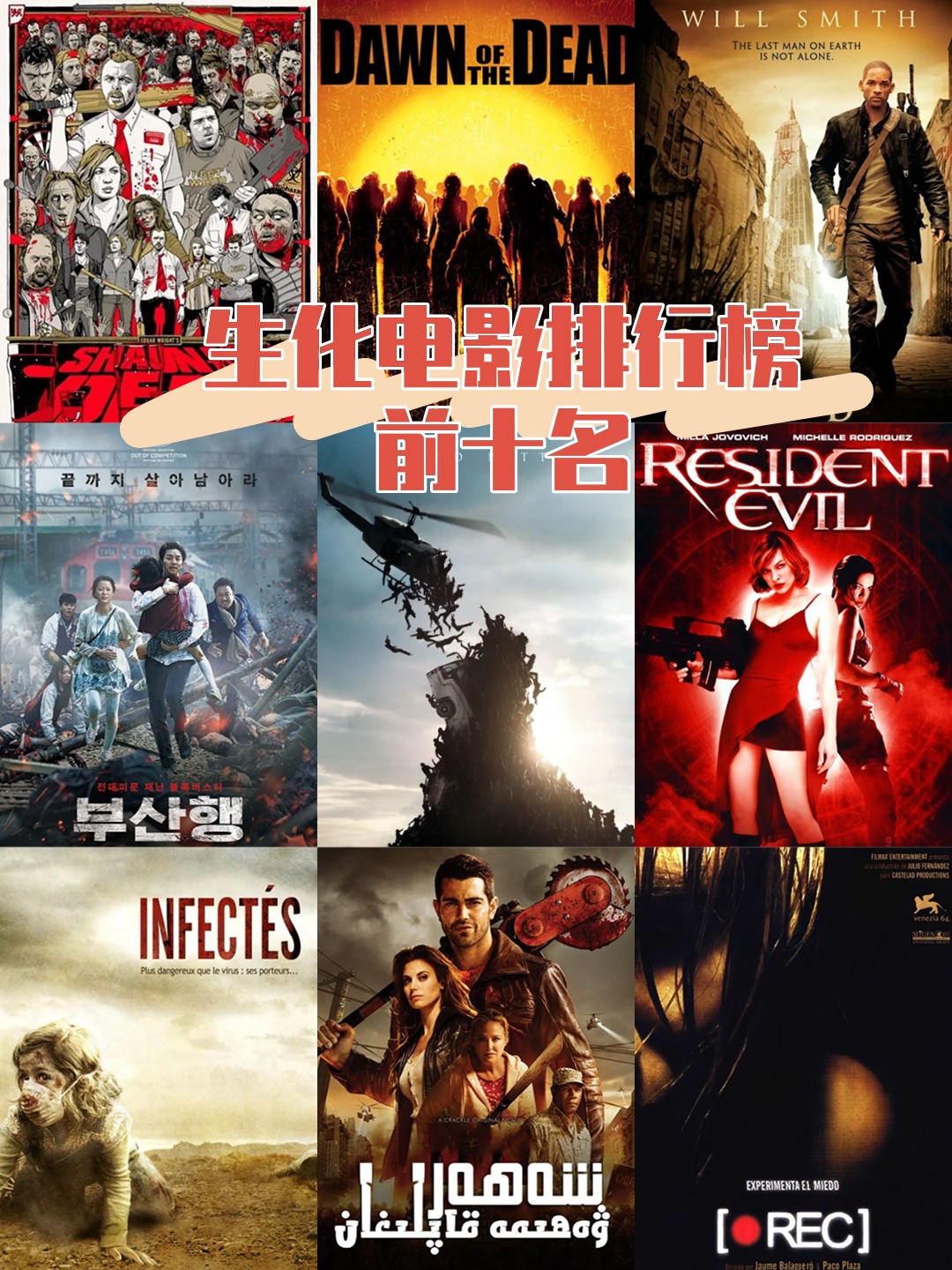 生化电影排行榜前十名