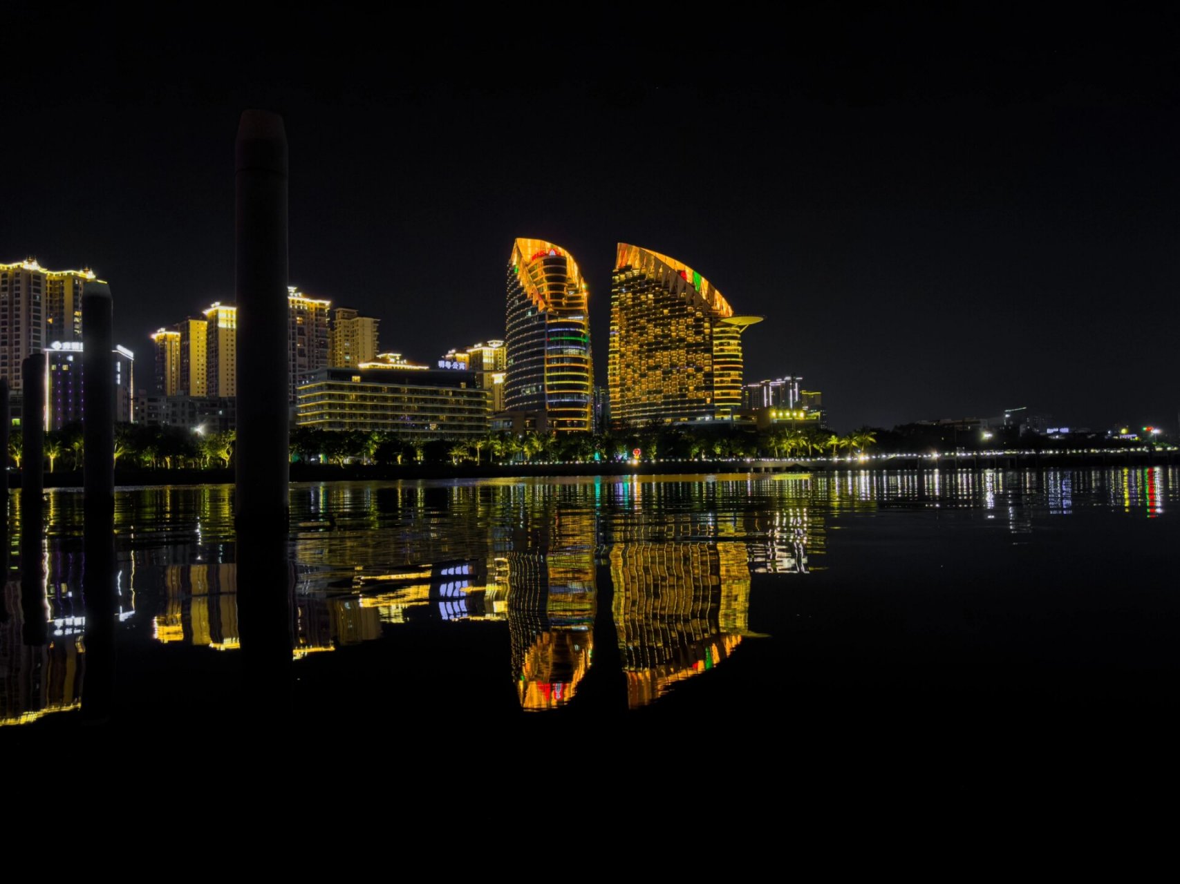 湛江夜景图片真实图片