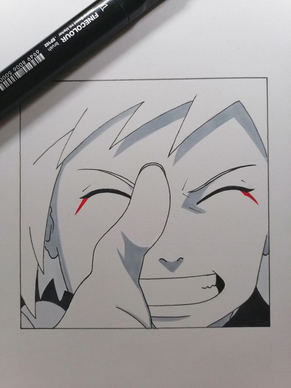 小自来也教程 #火影忍者# #手绘教程# #自来也