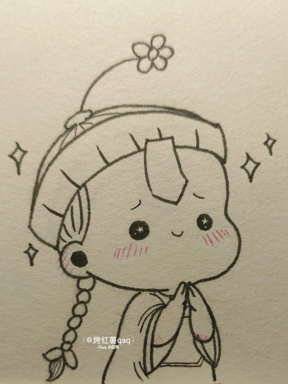 简笔画教程# #小僵尸