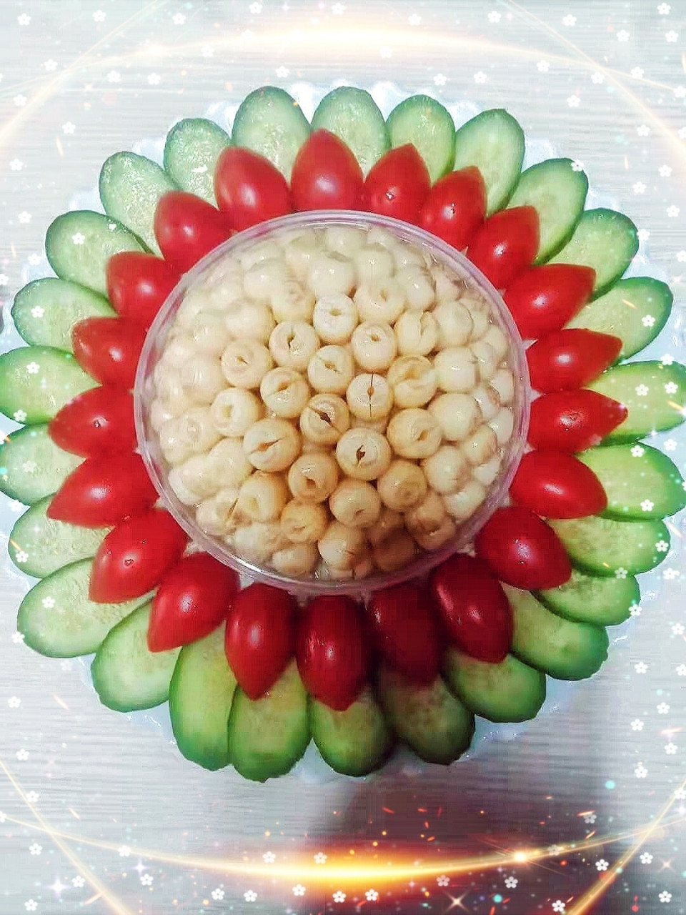 佛前供菜 忙,拜托别人帮我拍的,阿姨没帮我拍好 	 05050505