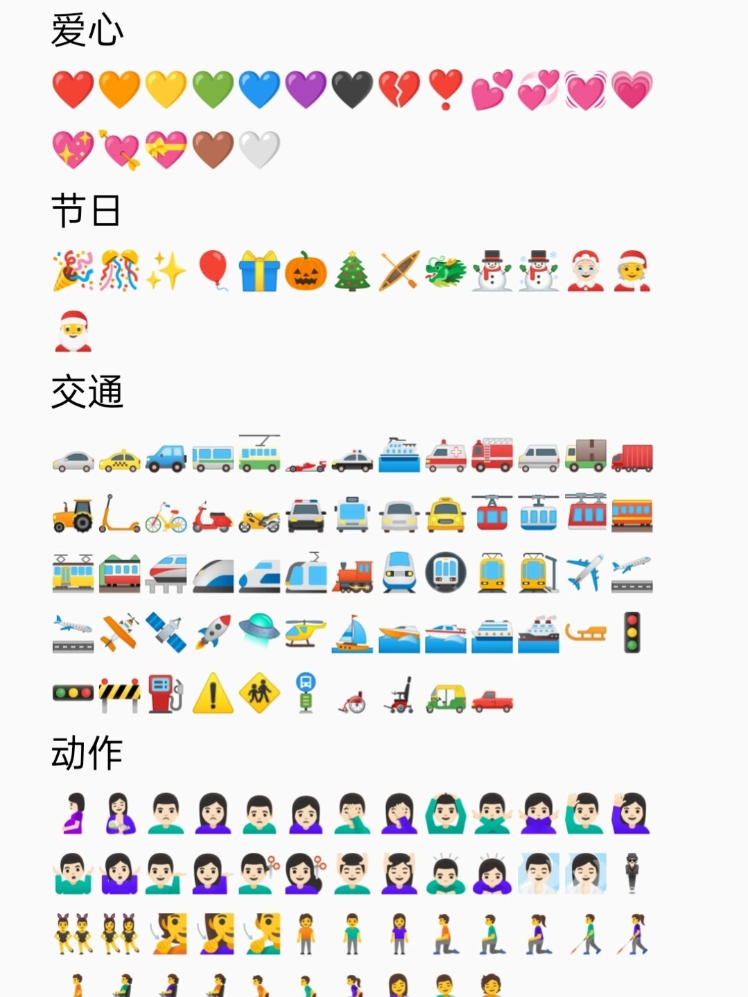 搜狗emoji对照表图片