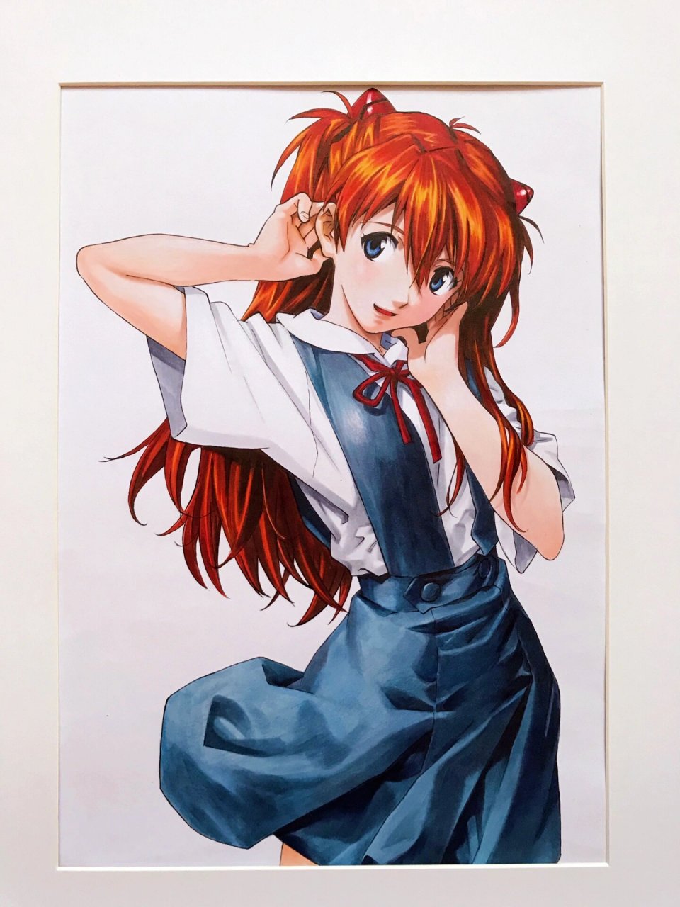 《eva》明日香校服 数码绘转马克笔手绘原画 这幅校服款的明日香,也可