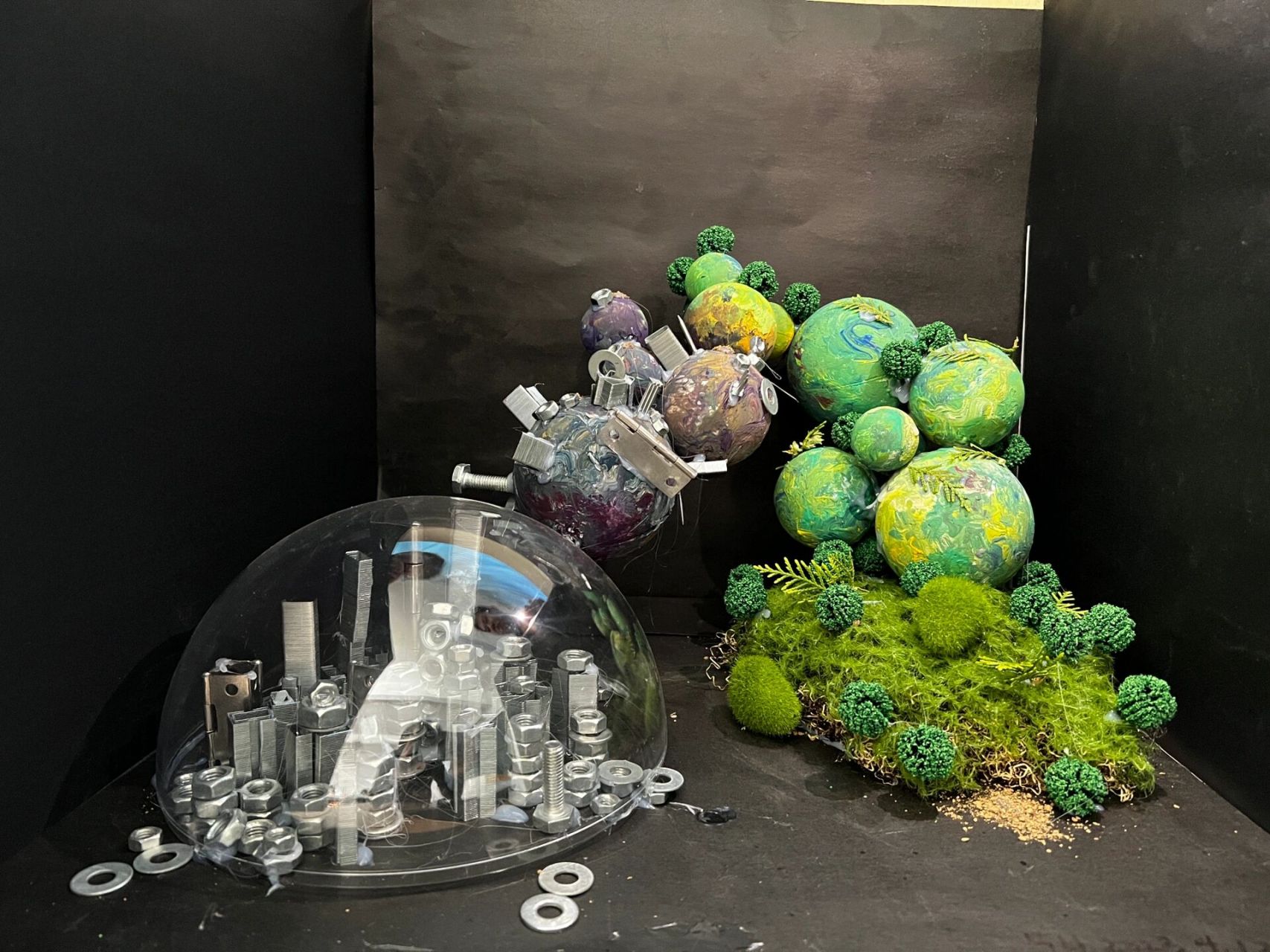 大一学期立体构成点性构成作业(有借鉴和学习其他博主的作品)