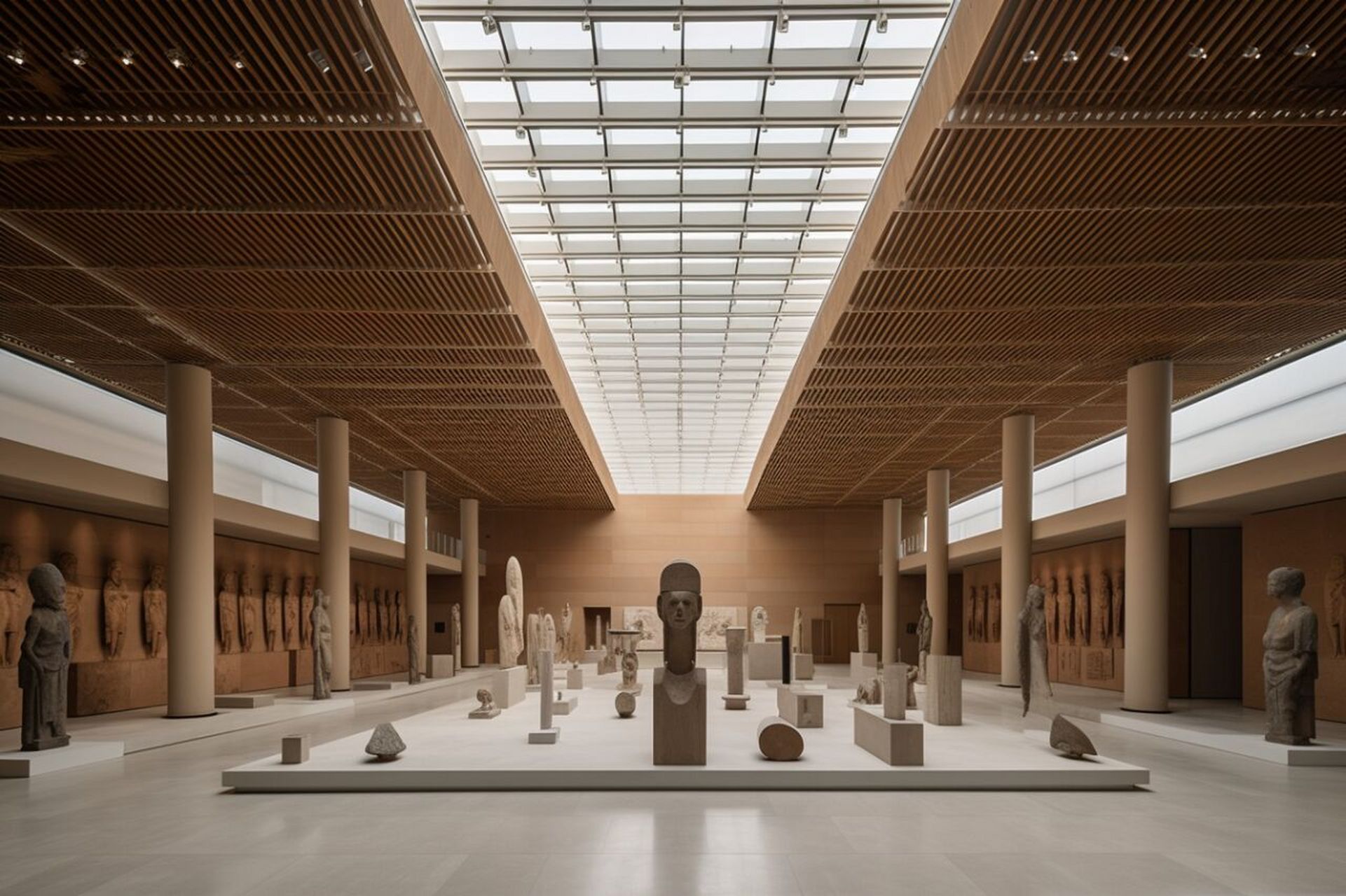 ai创作博物馆展览 —— 希腊雕塑展览