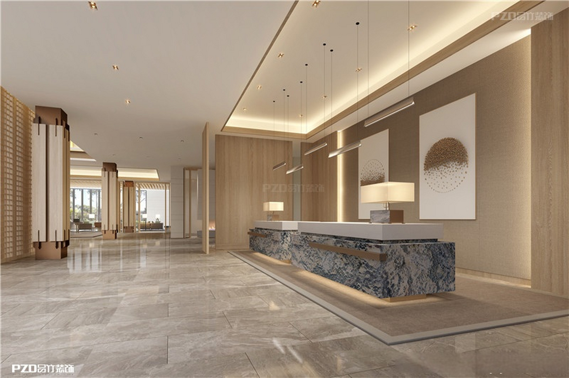 星级酒店设计#酒店大堂设计在酒店空间设计中非常重要,酒店大堂适 