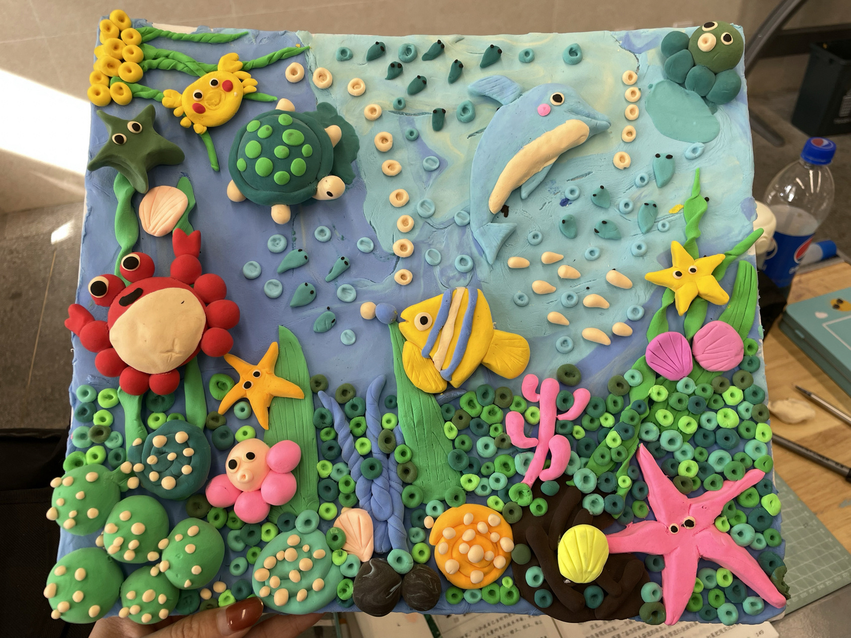 海底世界主题 超轻黏土幼儿园环创手工幼教 海绵宝宝派大星学生的最爱