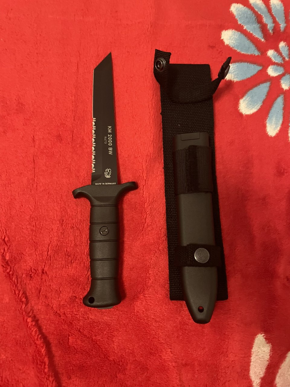 户外露营刀之德国索林根——武装松鼠km2000bw 德国索km2000bw格斗刀