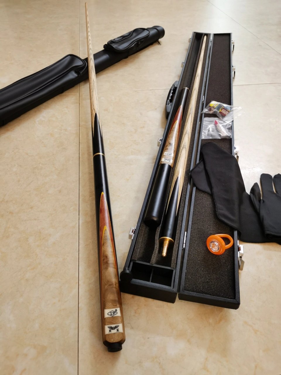 全新lp黑鲨台球杆lp入门级桌球杆 lp黑鲨台球杆～赠送加长手柄.