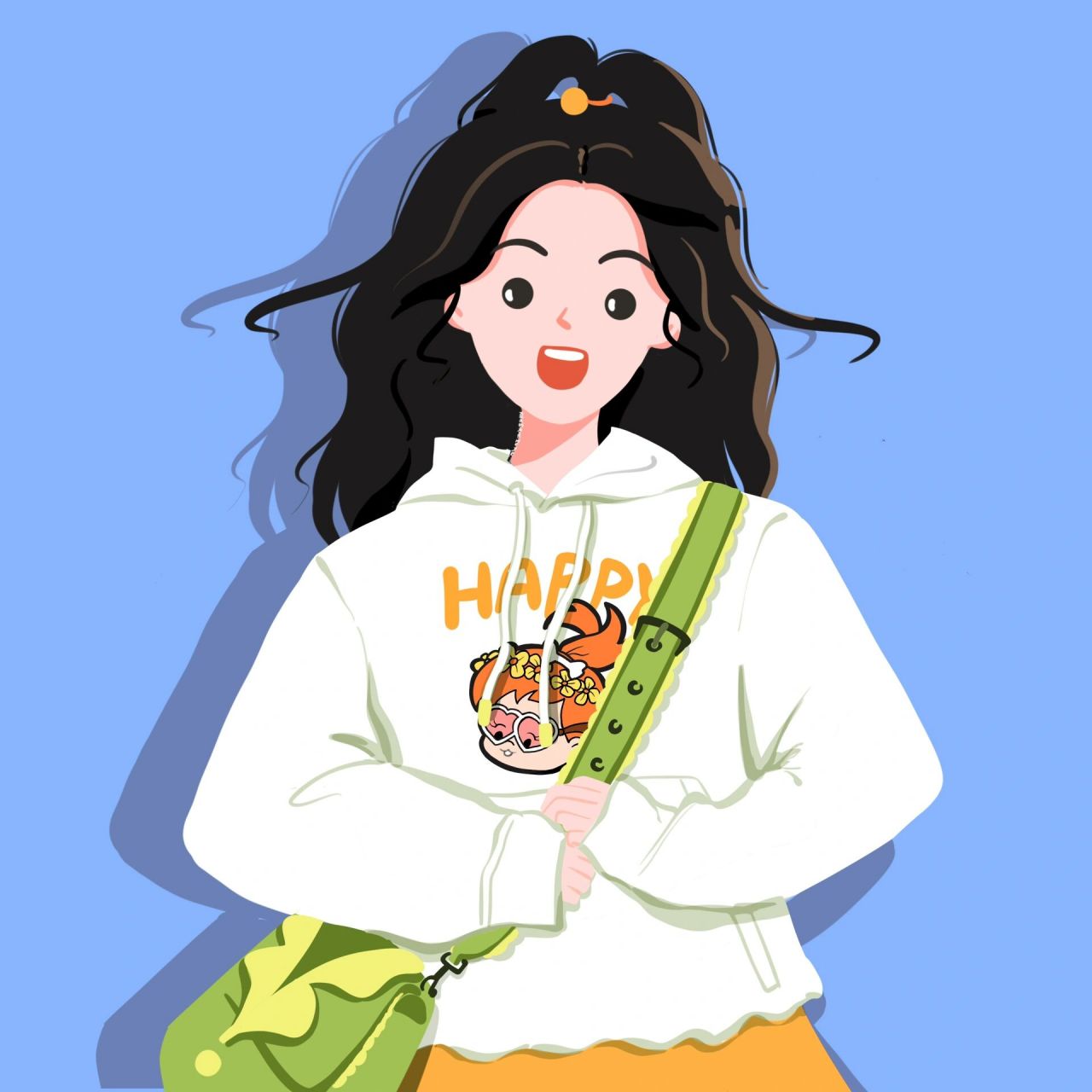 可爱女孩们 愿美好的笑容在你我之间传递       插画分享 | 手绘头像