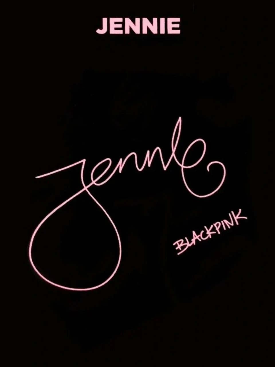 blackpink全员签名快来收藏!