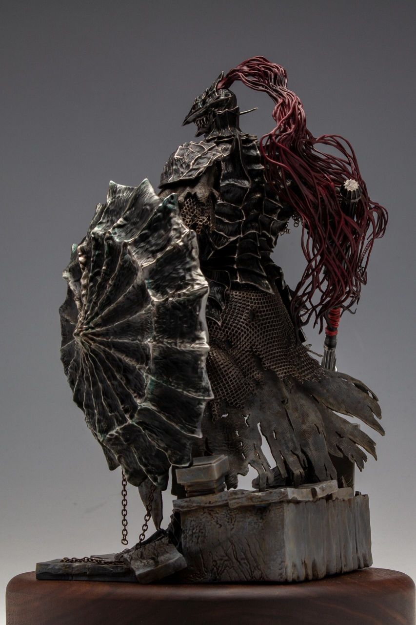 黑暗之魂3 猎龙铠甲gk涂装展示 原型:ハリギリ/針桐双一 涂装:我